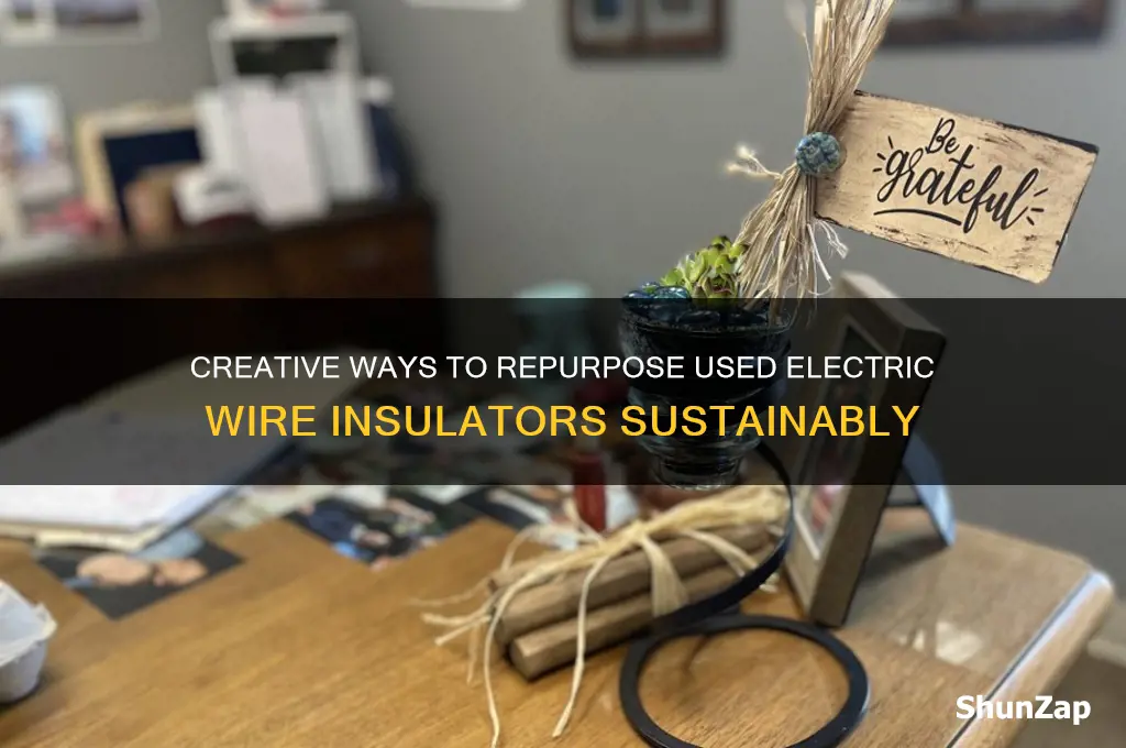 what to do with used electric wire insulators