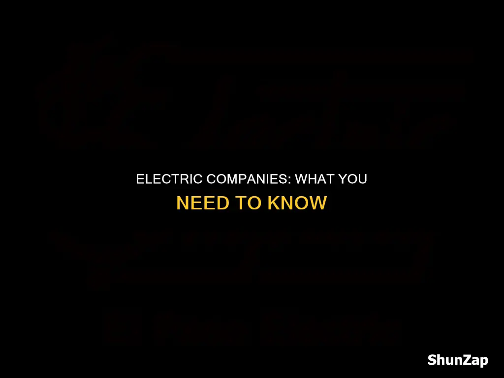 what to know about electric companies