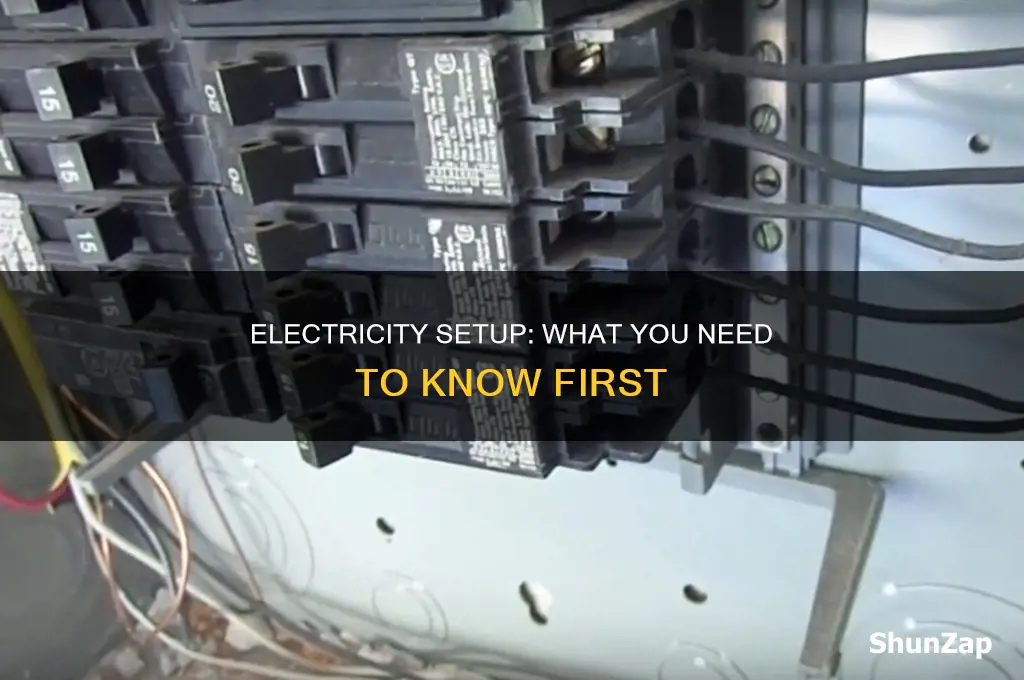 what to know before setting up electricity