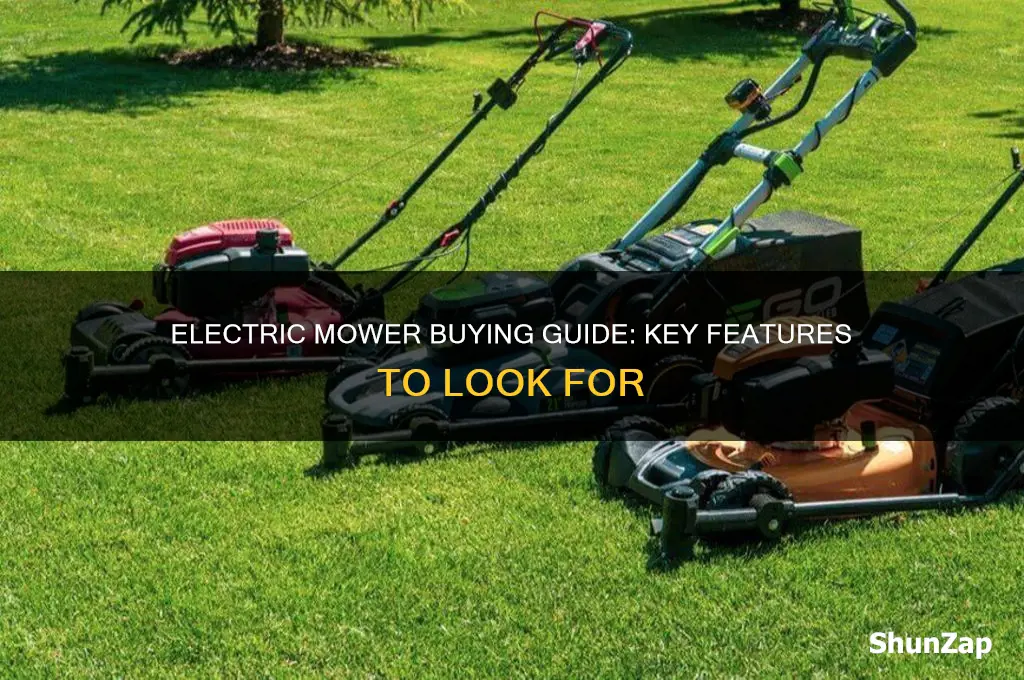 what to look for in electric mower