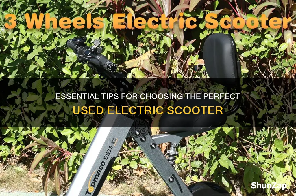 what to look for when buying a used electric scooter