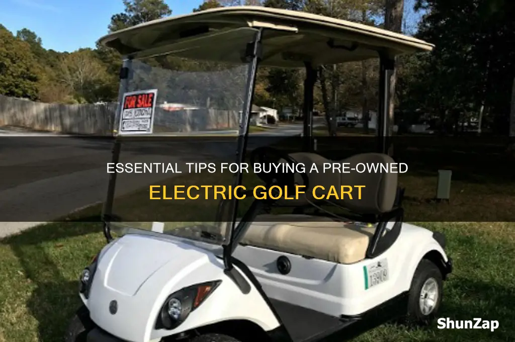 what to look for when buying used electric golf car