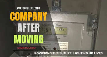 Informing the Electric Company: Post-Move Must-Do's