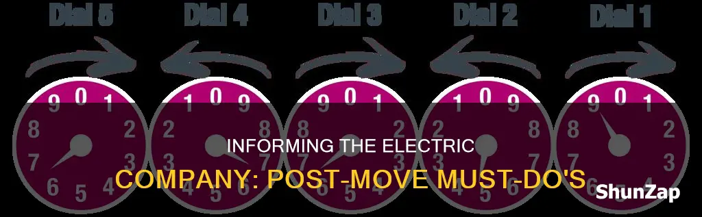 what to tell electric company after moving
