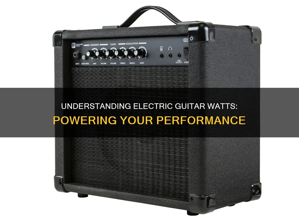what to the watts mean for electric guitars