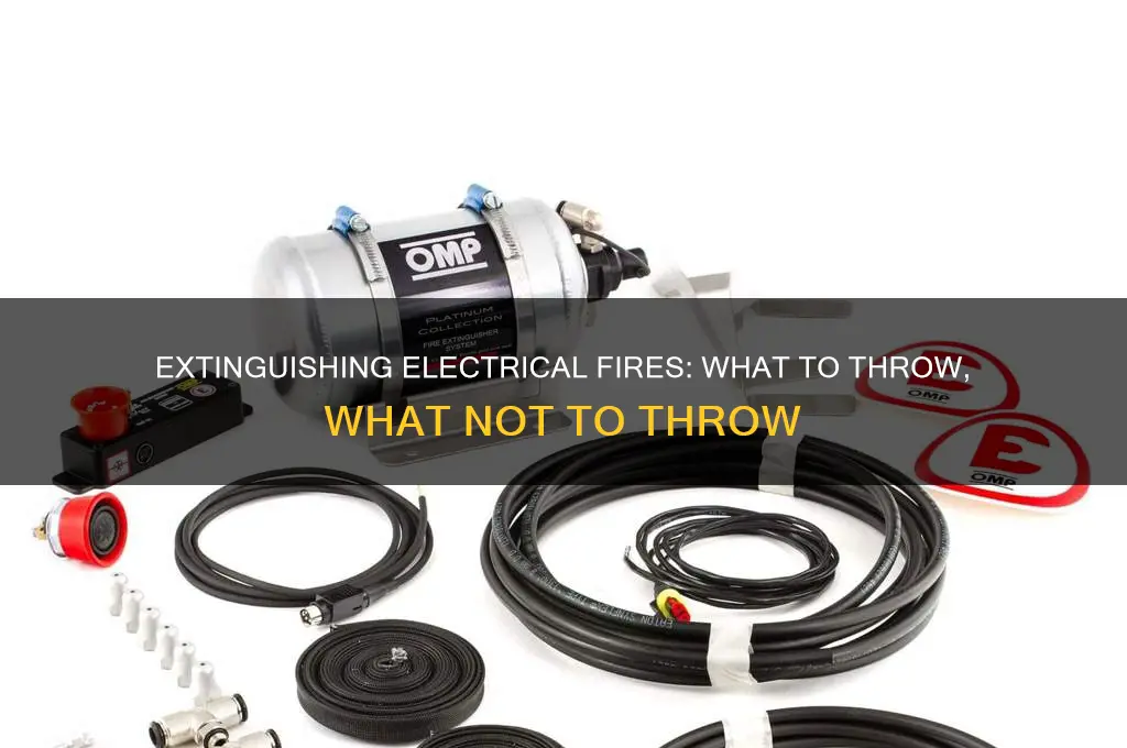 what to throw on a electrical fire