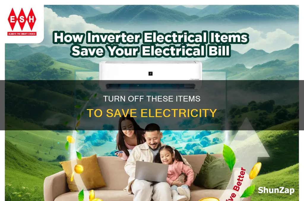 what to turn off to save electricity