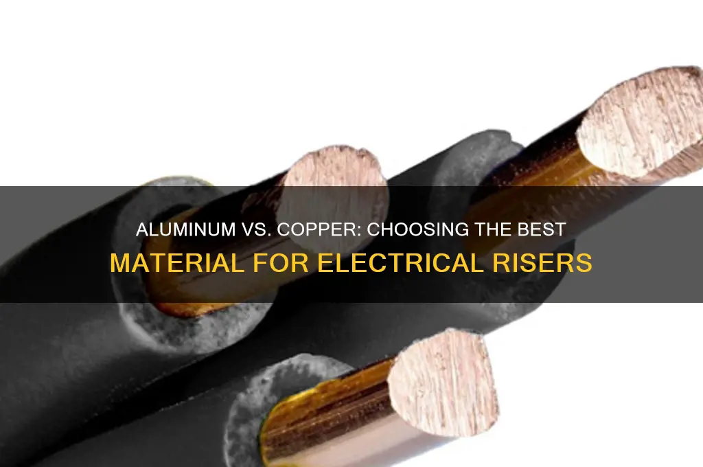what to use aluminum or copper for electrical riser