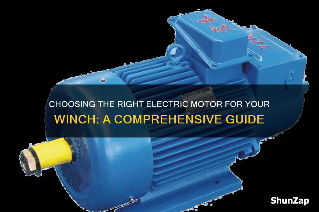 what to use as electric motor for winch