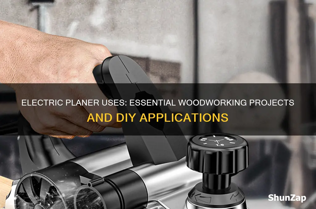 what to use electric planer for