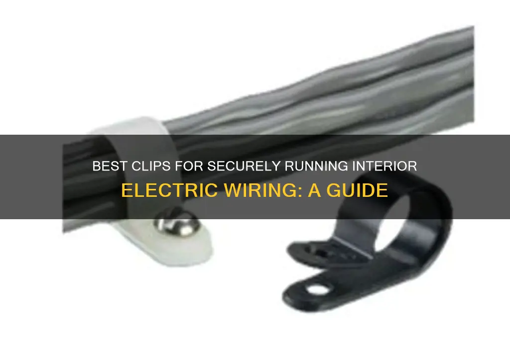 what to use for clips running interior electric