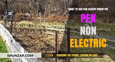Escape-Proof Pig Pen: Non-Electric Fencing Solutions for Secure Housing