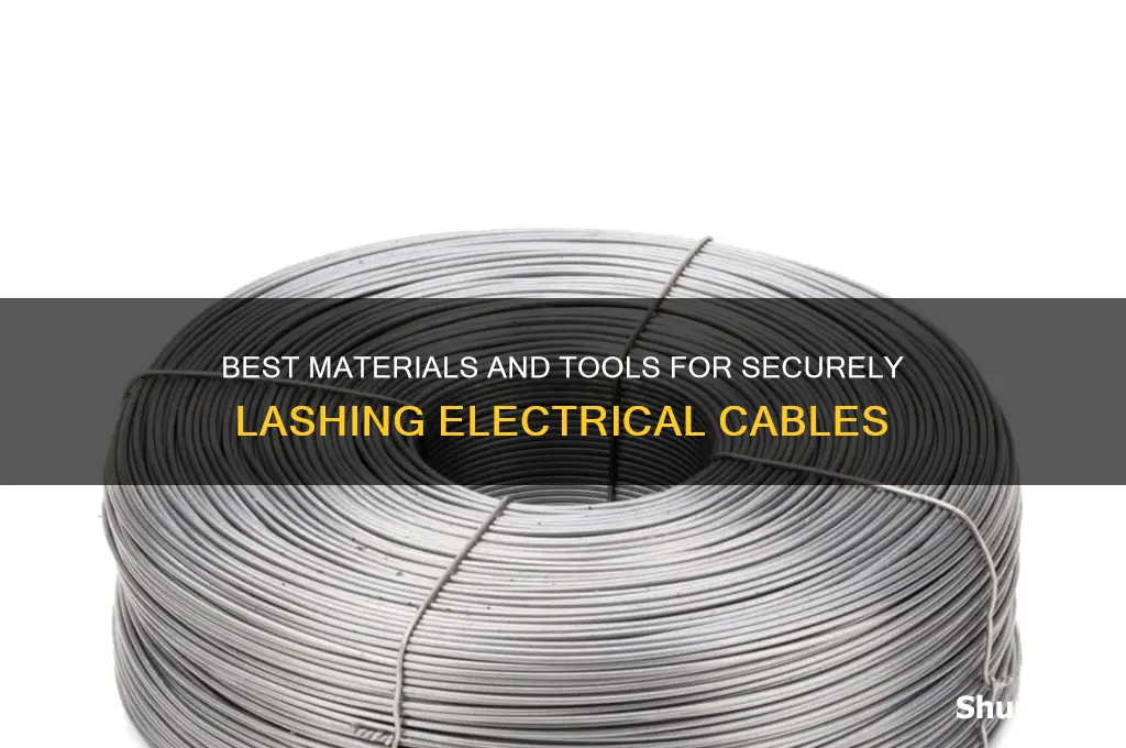 what to use for lashing electrical cables