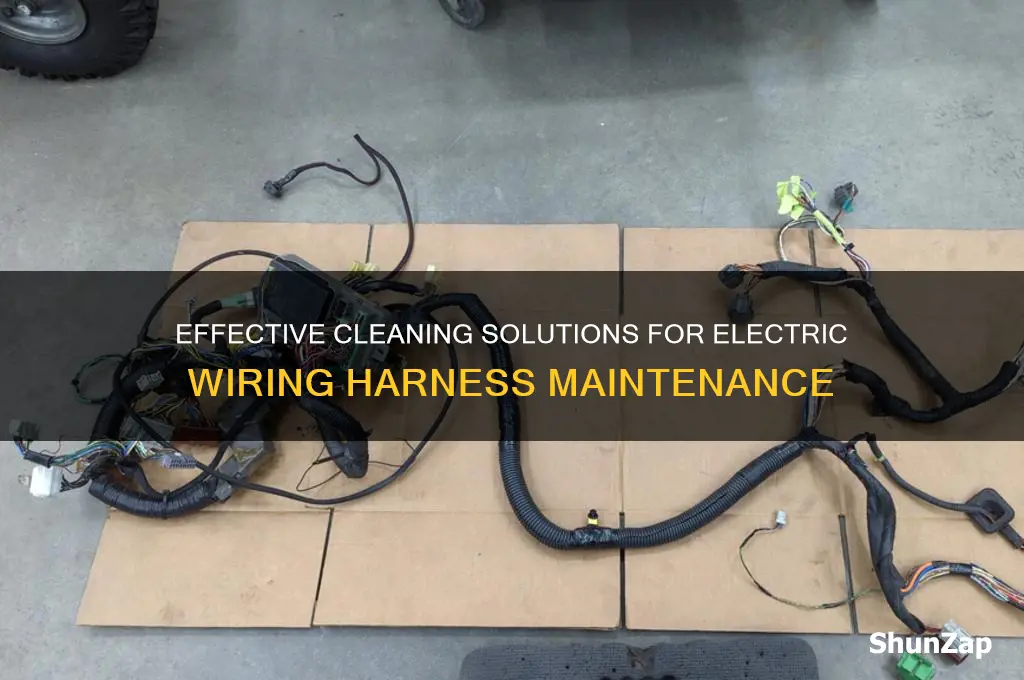 what to use to clean electric wiring harness