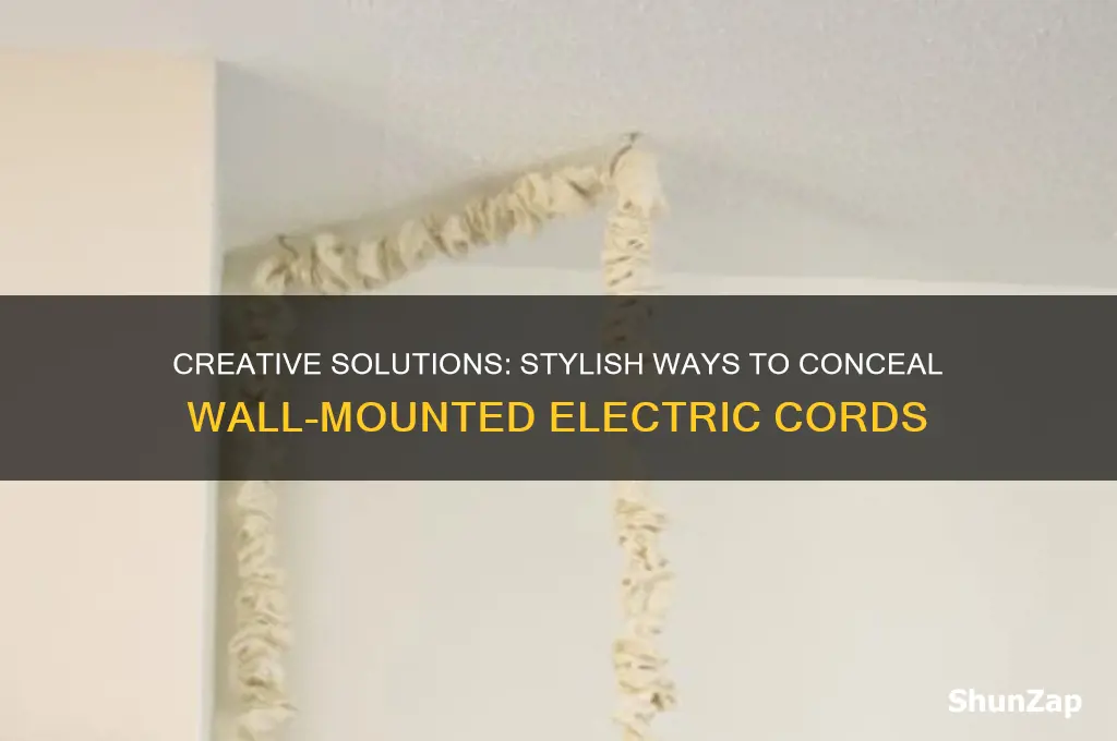 what to use to cover electric cords on a wall