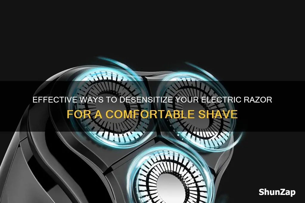 what to use to desentize a electric razor