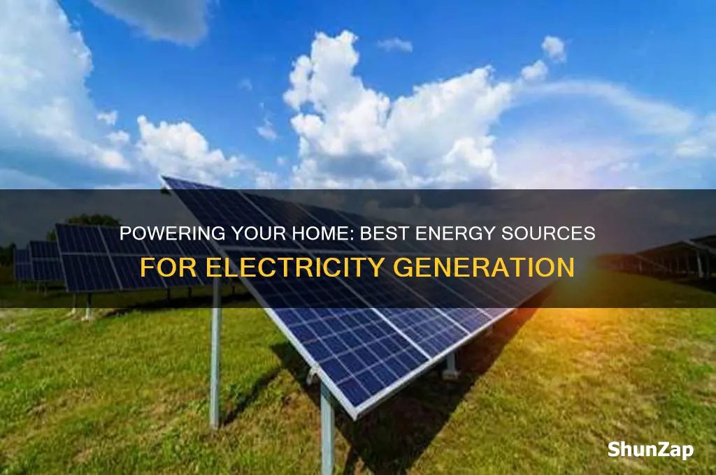 what to use to get electricity