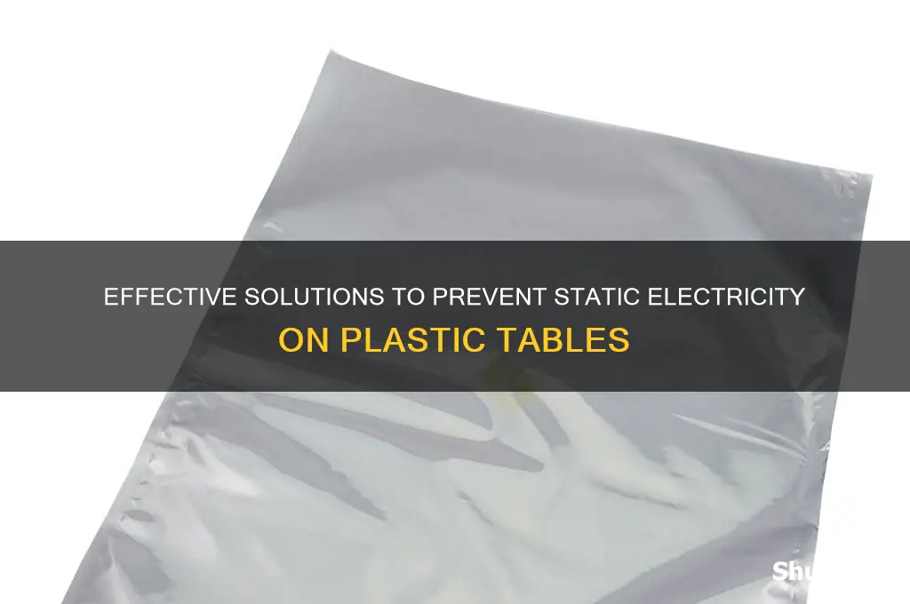 what to use to prevent static electricity on plastic tables