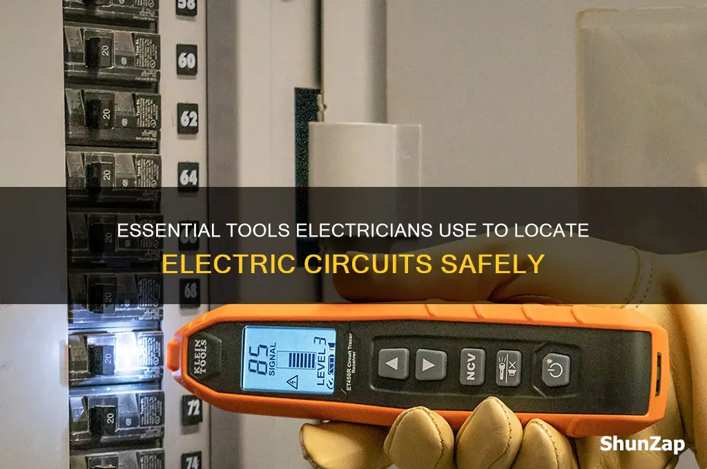 what tool does electrican use to find electric circuits