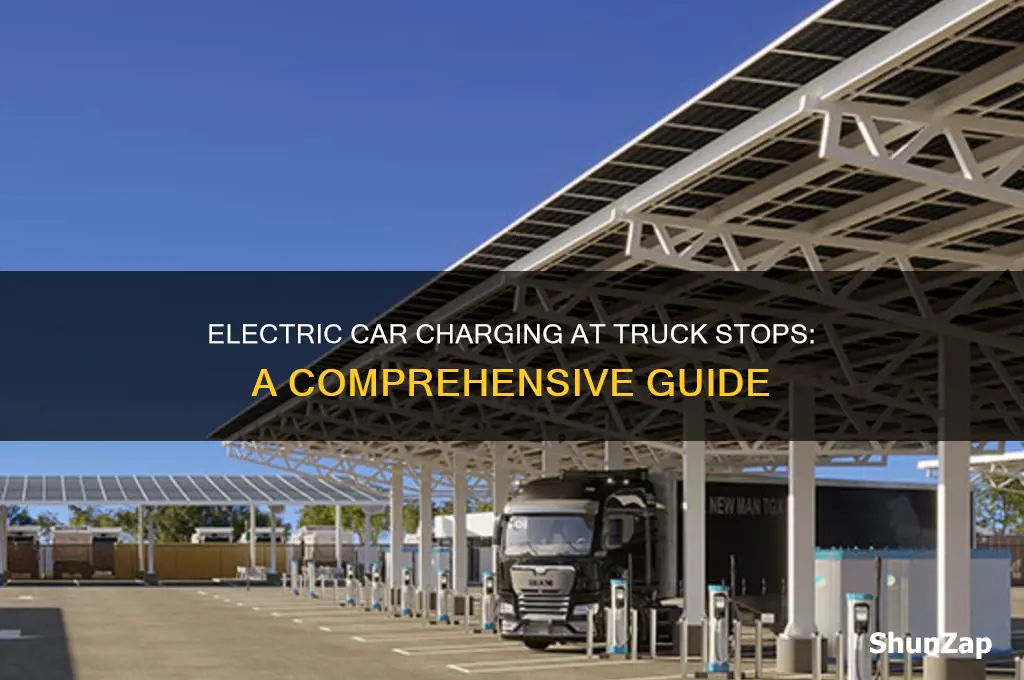 what truck stops offer electric car charging
