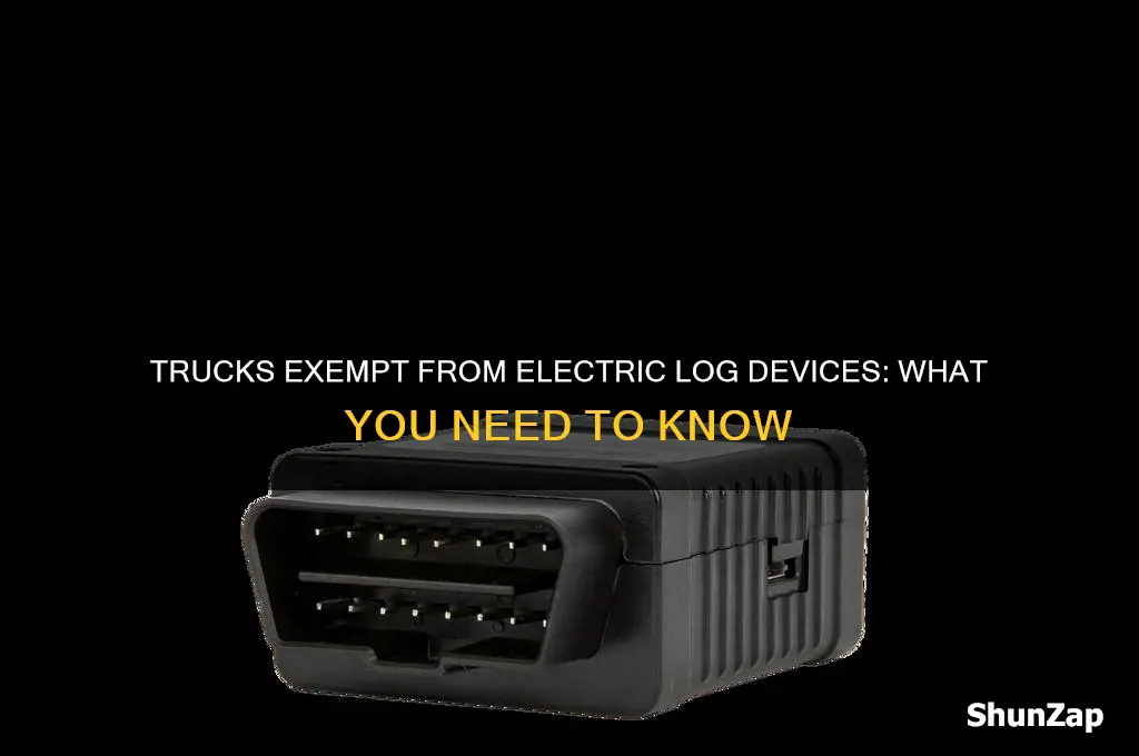 what trucks excempt from electric log device