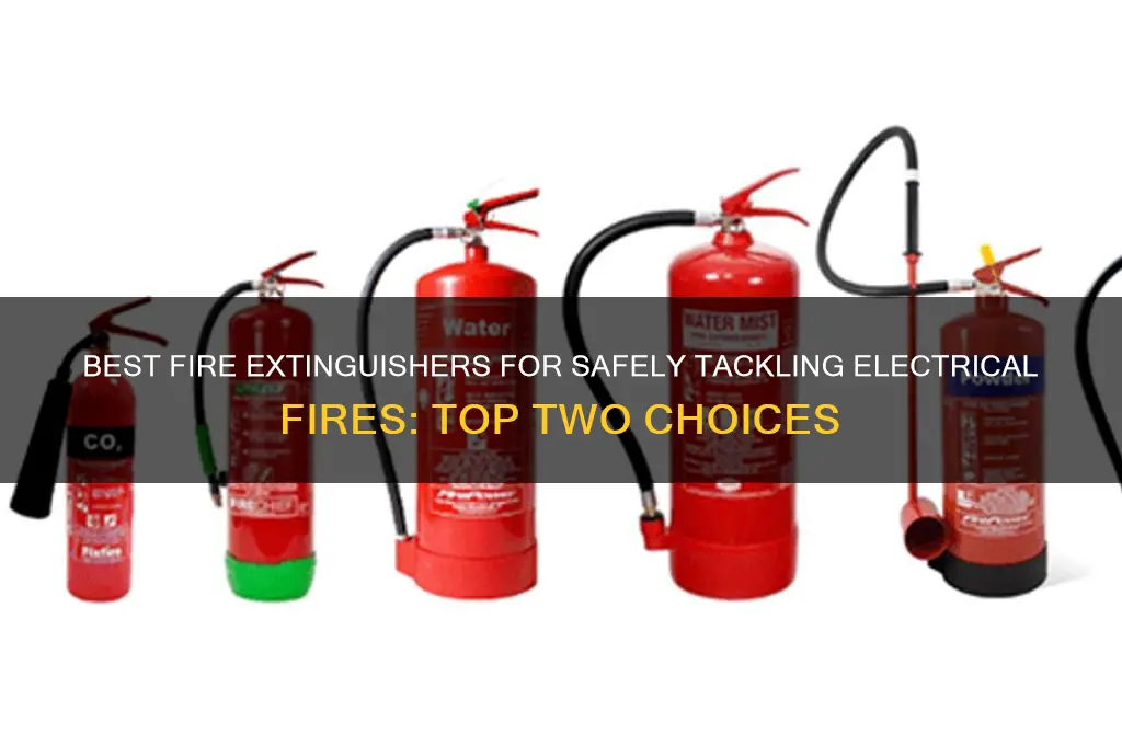 what two fire extinguishers can be used on electrical fires
