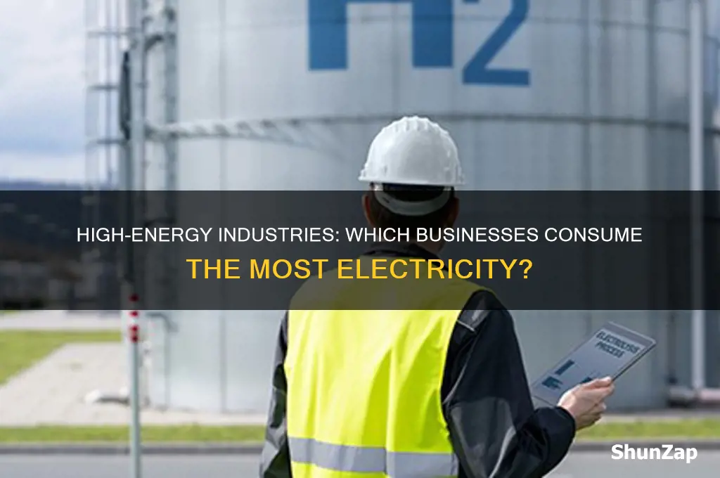 what type of business uses a lot of electricity