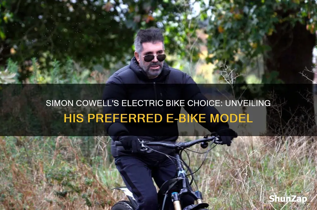 what type of electric bike did simon cowell use