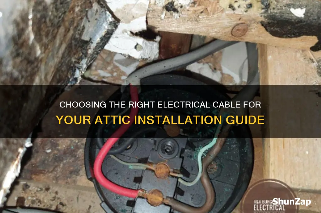 what type of electrical cable should i use in attic