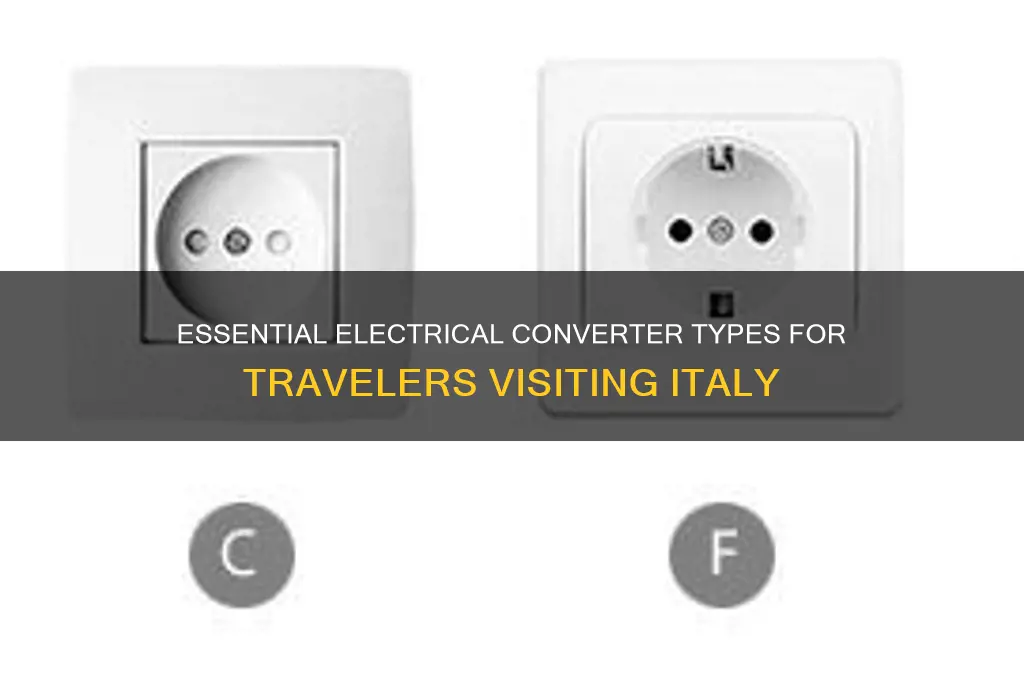 what type of electrical converter is used in italy
