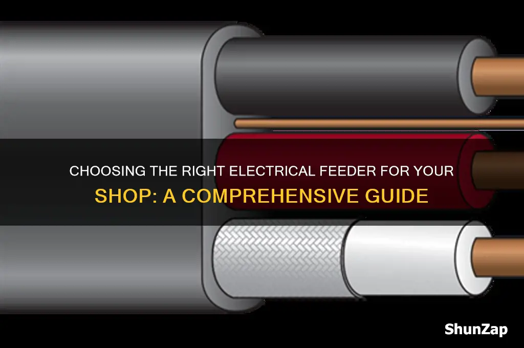 what type of electrical feeder to use in a shop