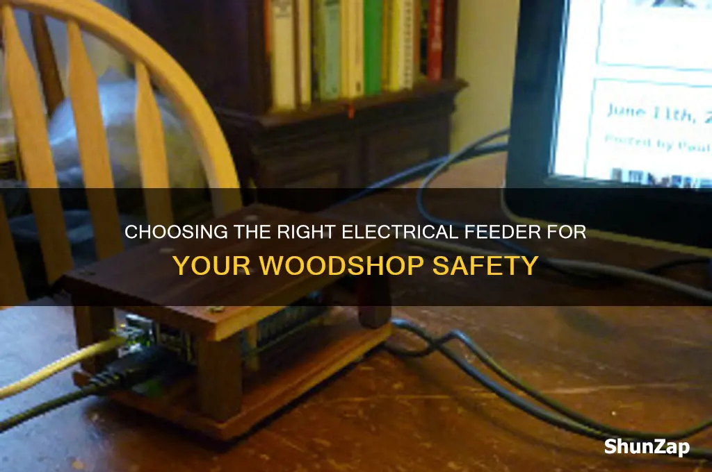 what type of electrical feeder to use in a woodshop