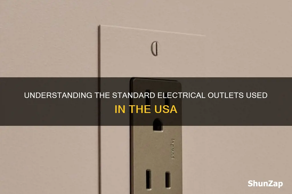 what type of electrical outlets are used in usa