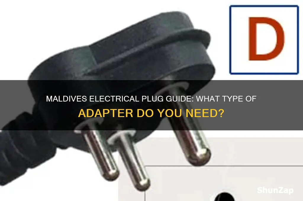 what type of electrical plug is used in the maldives