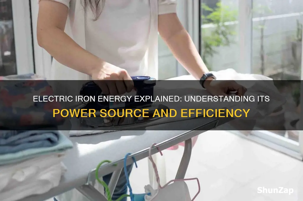 what type of energy does an electric iron use