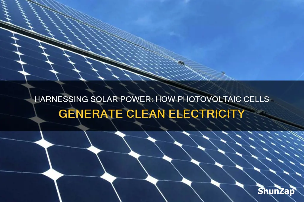 what type of energy uses photovoltaic cells to generate electricity