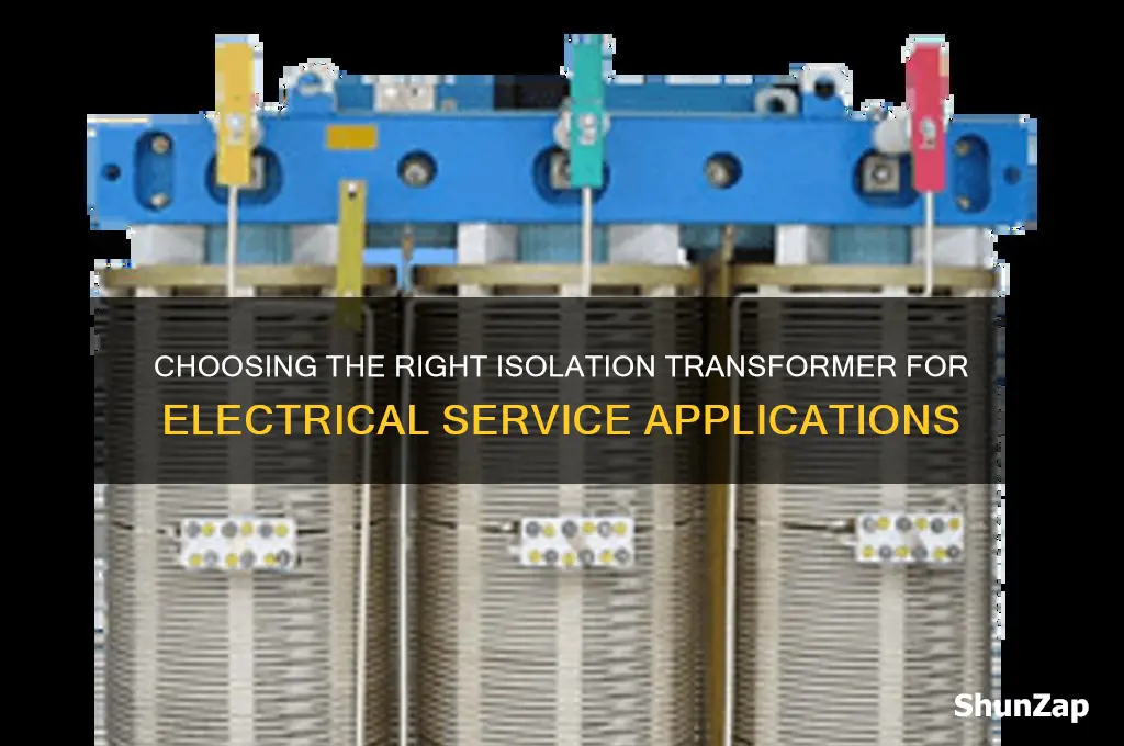 what type of isolation transformer is used for electrical service