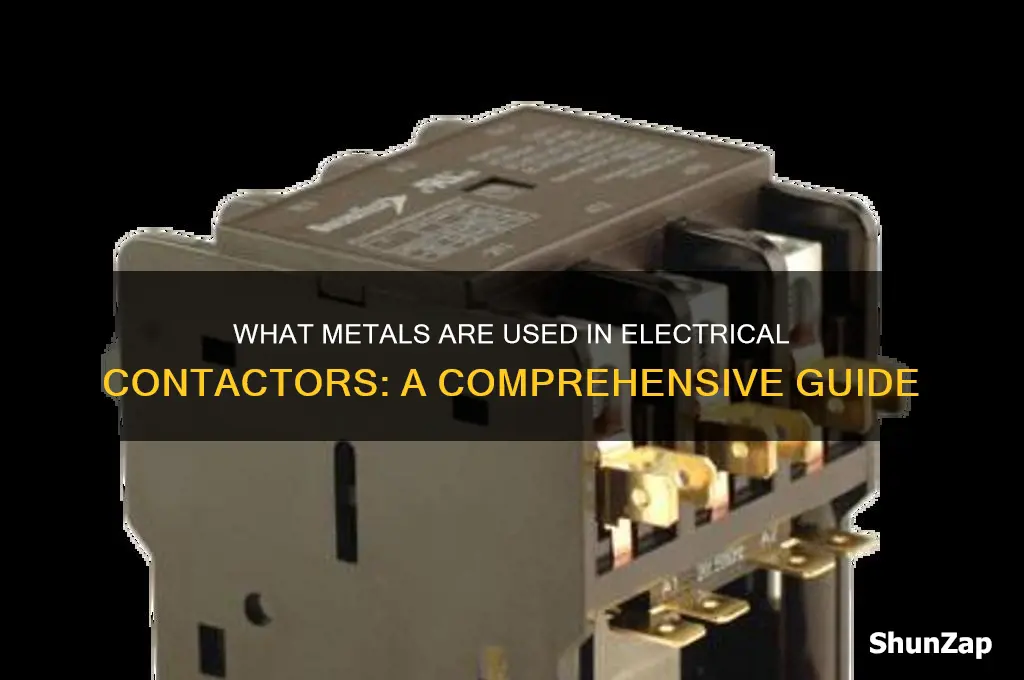 what type of metal do electrical contactors use