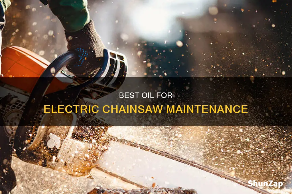 what type of oil for electric chainsaw
