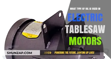 Best Oil for Electric Table Saw Motors: Types and Recommendations