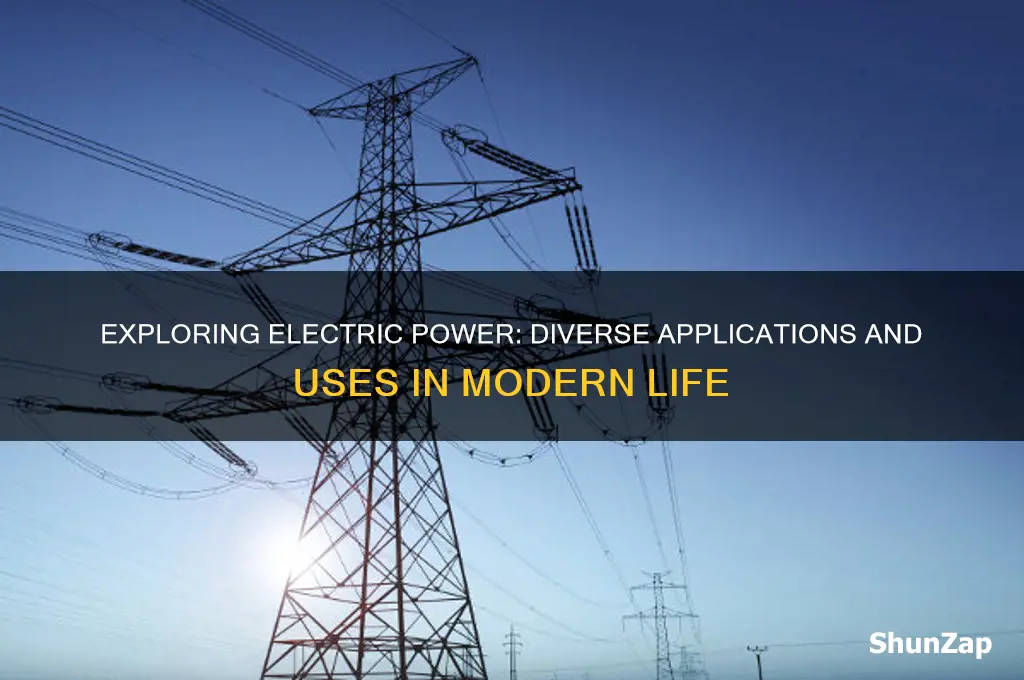 what type of power is electric power used for
