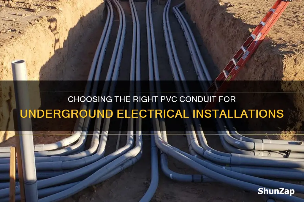 what type of pvc is used for underground electrical