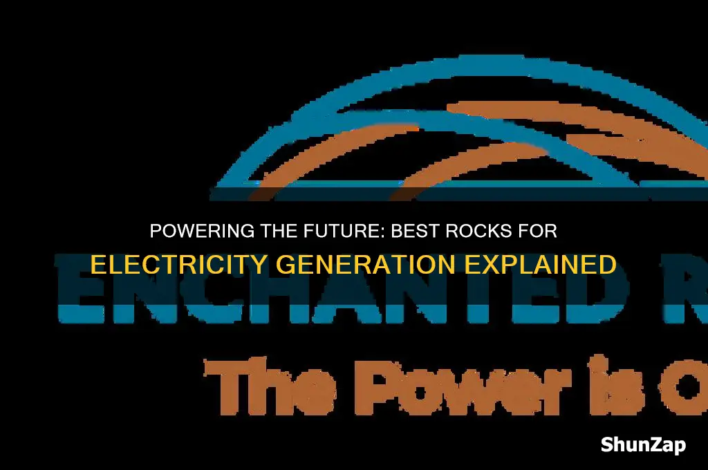 what type of rocks for electricity use