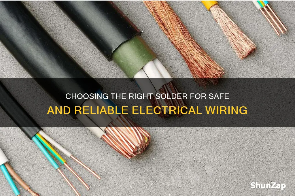 what type of solder to use on electrical wiring