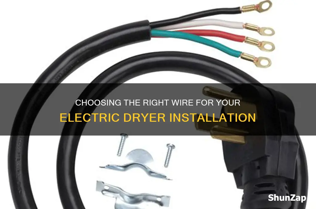 what type of wire is used for electric dryer