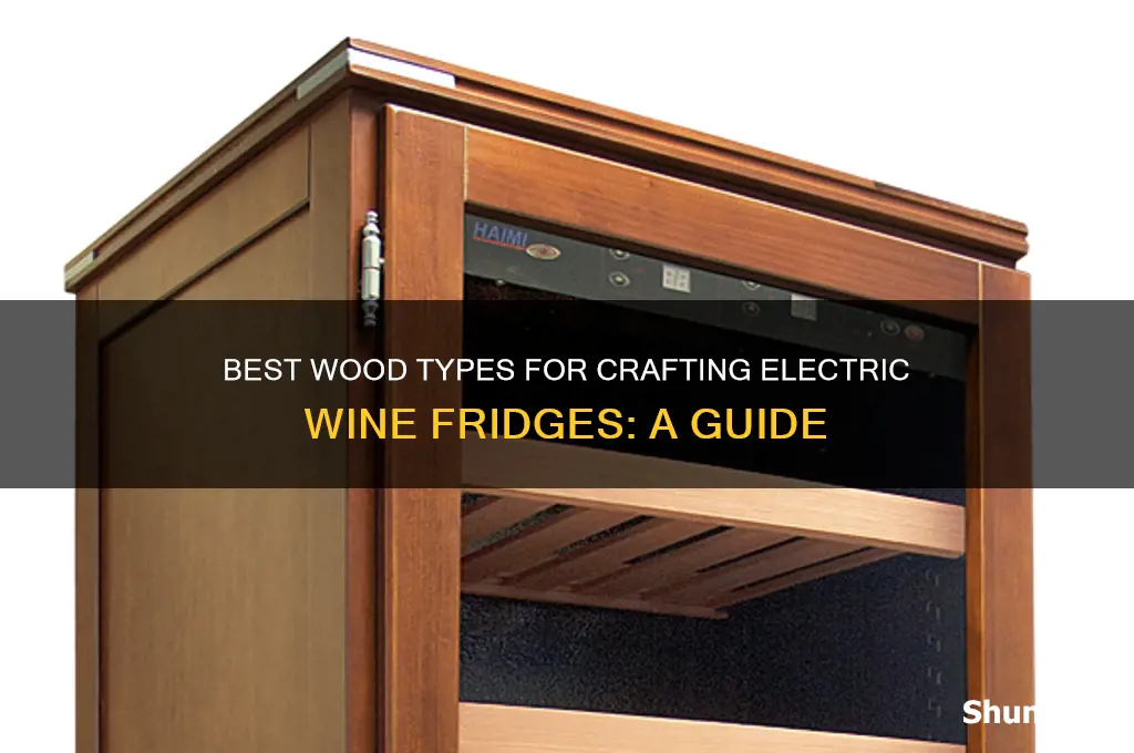 what type of wood is used for electric wine fridges