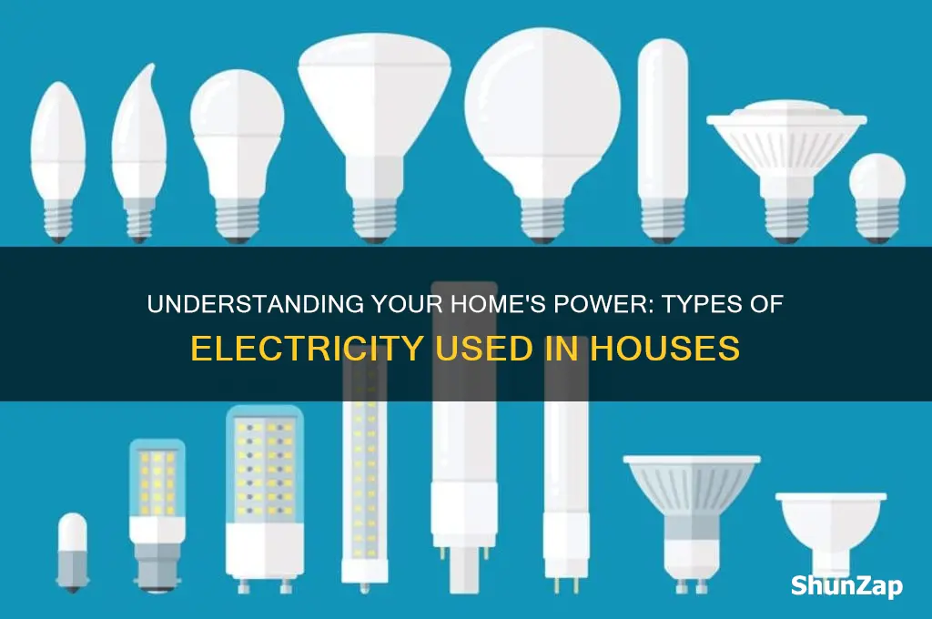 what types of electricity does a house use