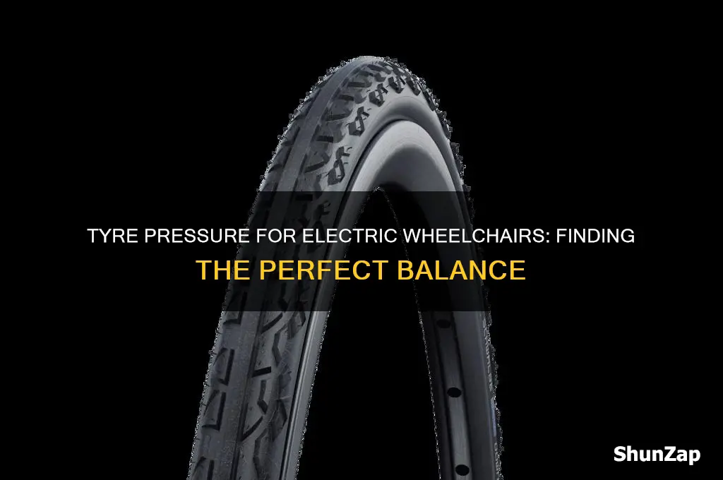 what tyre pressure for my electric wheelchair