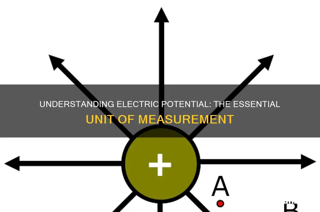 what unit is used to measure electric potential