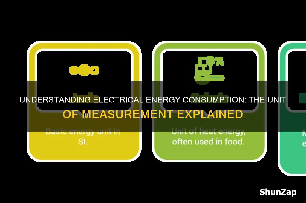 what unit is used to measure electrical energy consumption